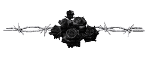 Gif animé gothique roses noires